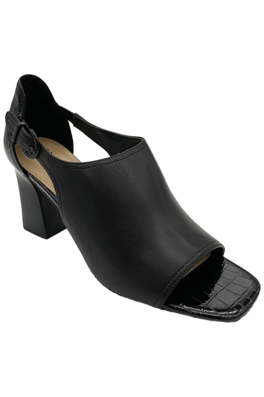NYDJ Women's Larlie Block Heel Sandals Black - Medium